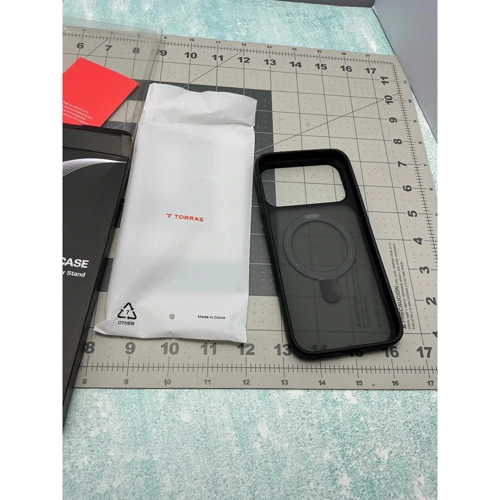TORRAS Ostand Magnetic Stand‎ Case for iPhone 17Pro Max Black